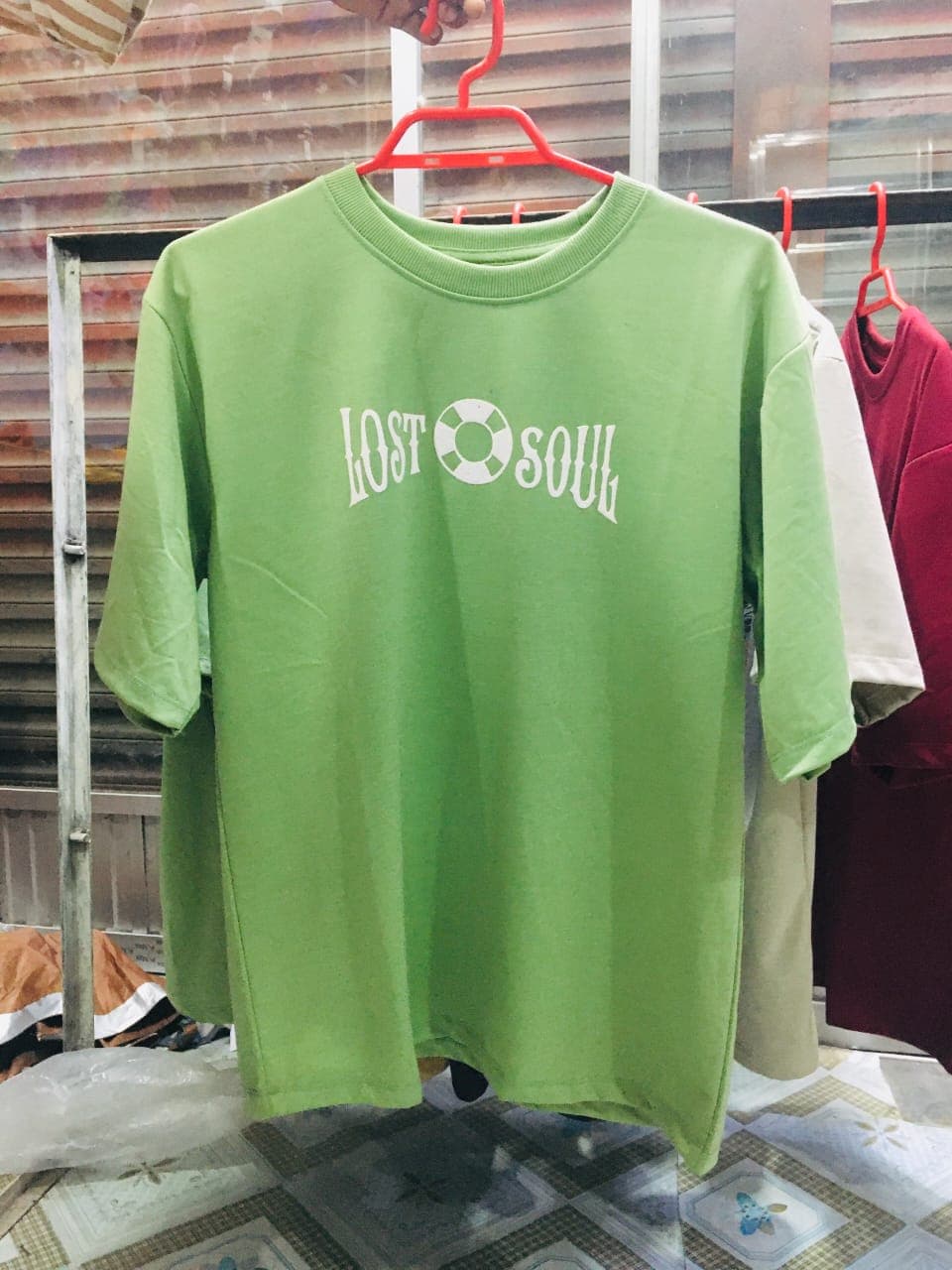 Premium Drop Shoulder T-Shirt Light Green — প্রিমিয়াম ২২০ GSM কটন ফেব্রিক | Gentlore