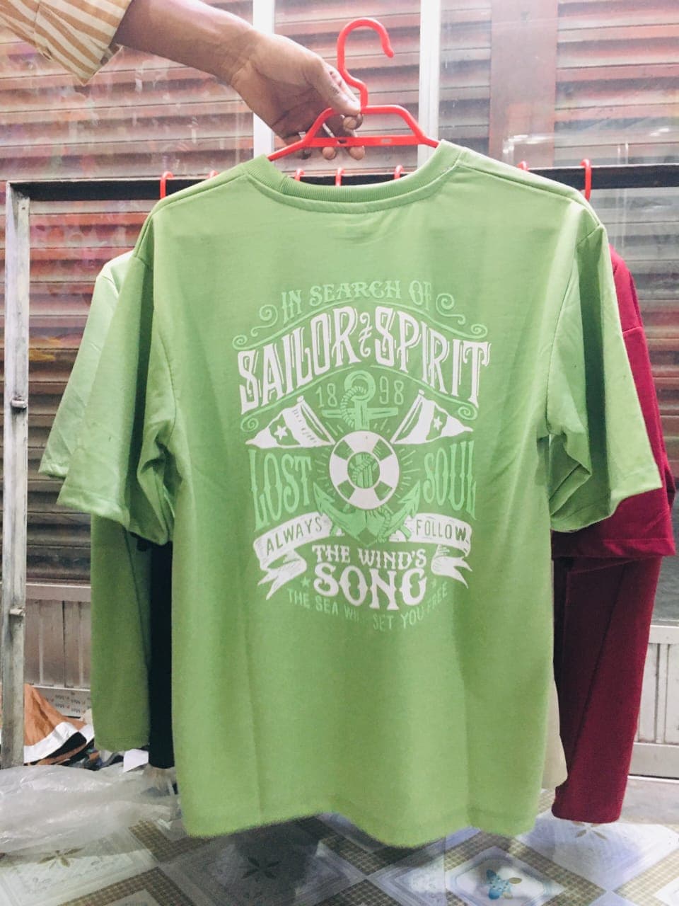 Premium Drop Shoulder T-Shirt Light Green — অরিজিনাল ফেব্রিক টেক্সচার ও ফিনিশিং | Gentlore