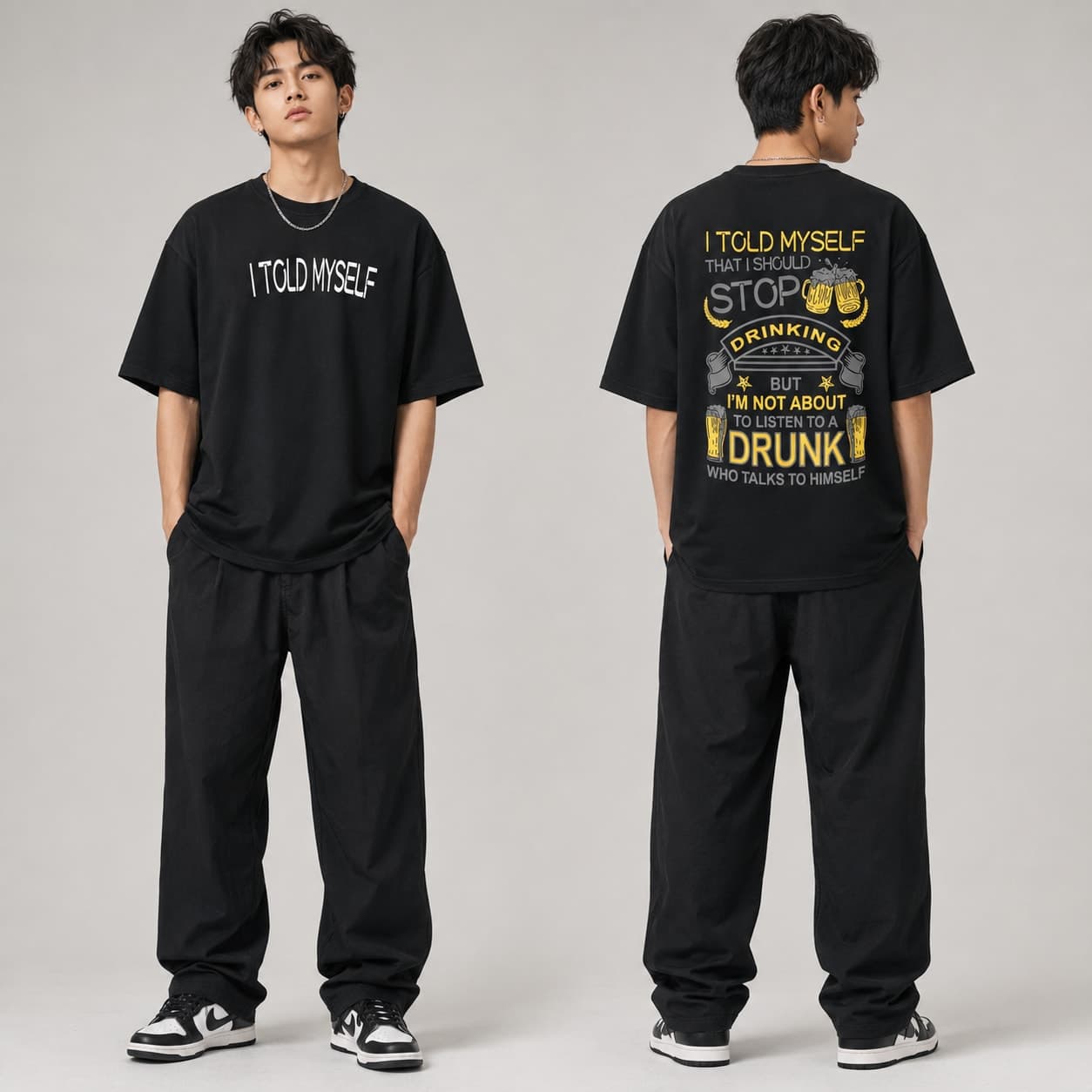 Premium Drop Shoulder T-Shirt Black (Copy) — GENTLORE | Gentlore