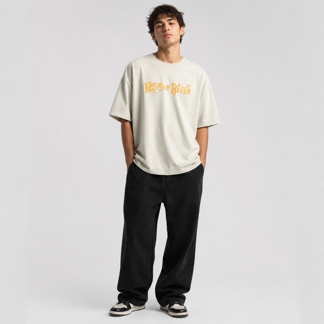 Premium Drop Shoulder T-Shirt Cream — GENTLORE | Gentlore